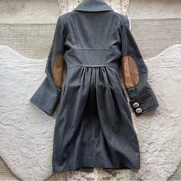 DSQUARED2 Gray Coat with Embellished Buttons - Picture 2 of 13